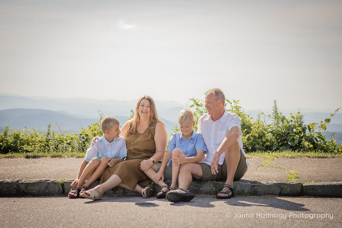 Asheville Family Photographer | Blue Ridge Parkway Overlook Photoshoot