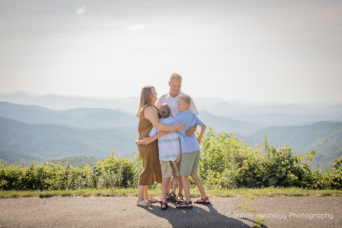 Asheville Family Photographer | Blue Ridge Parkway Overlook Photoshoot
