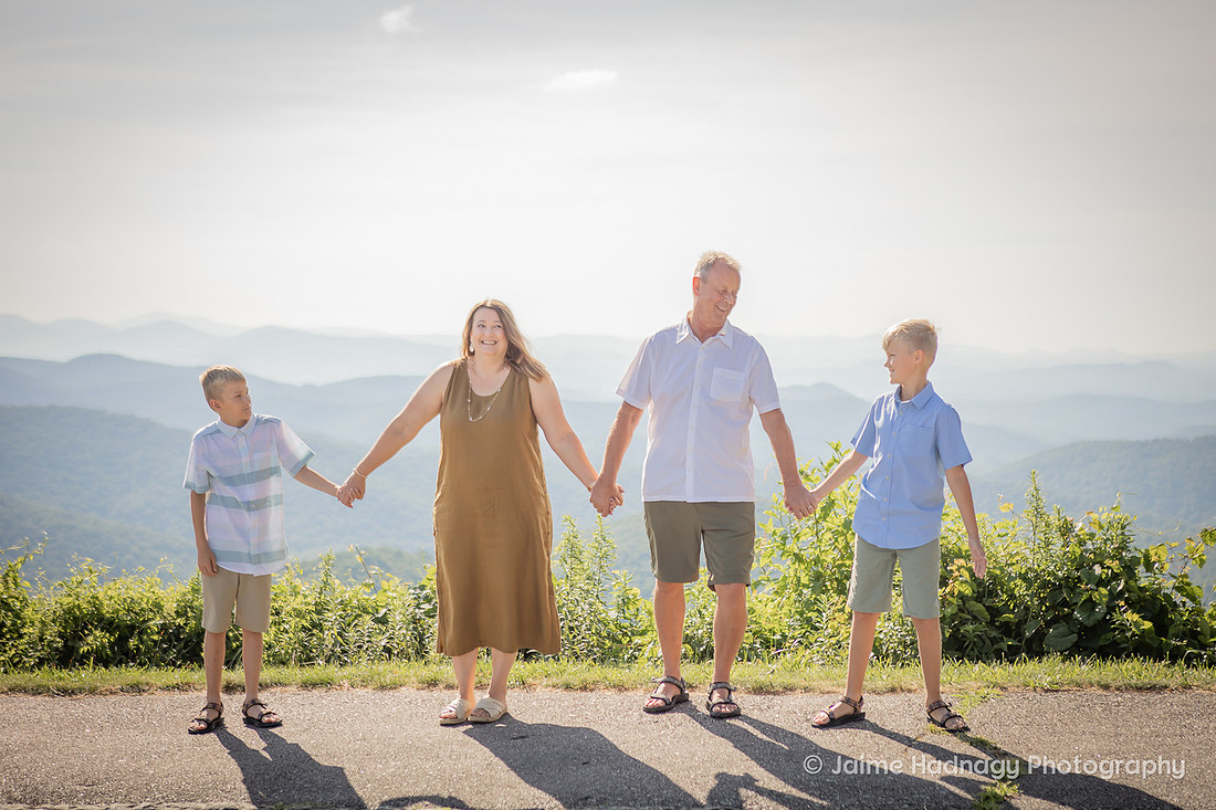 Asheville Family Photographer | Blue Ridge Parkway Overlook Photoshoot