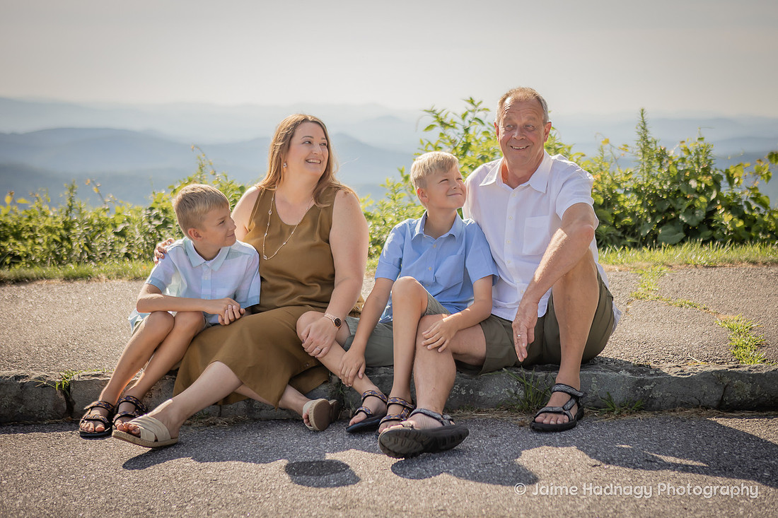 Asheville Family Photographer | Blue Ridge Parkway Overlook Photoshoot
