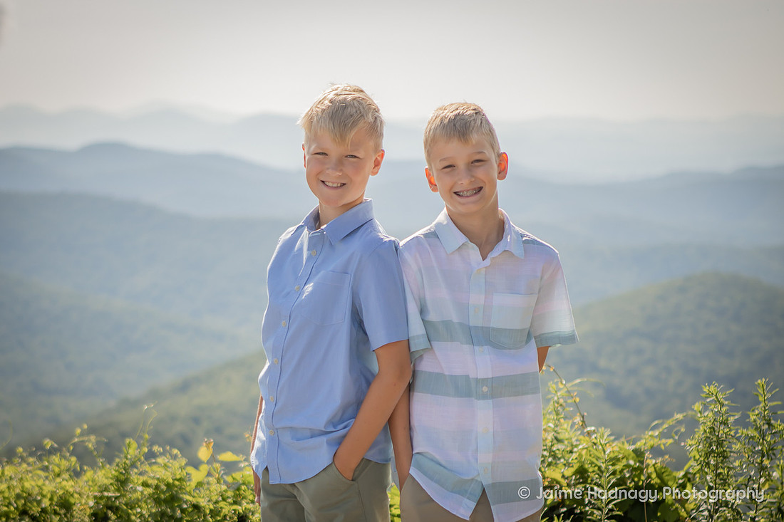 Asheville Family Photographer | Blue Ridge Parkway Overlook Photoshoot