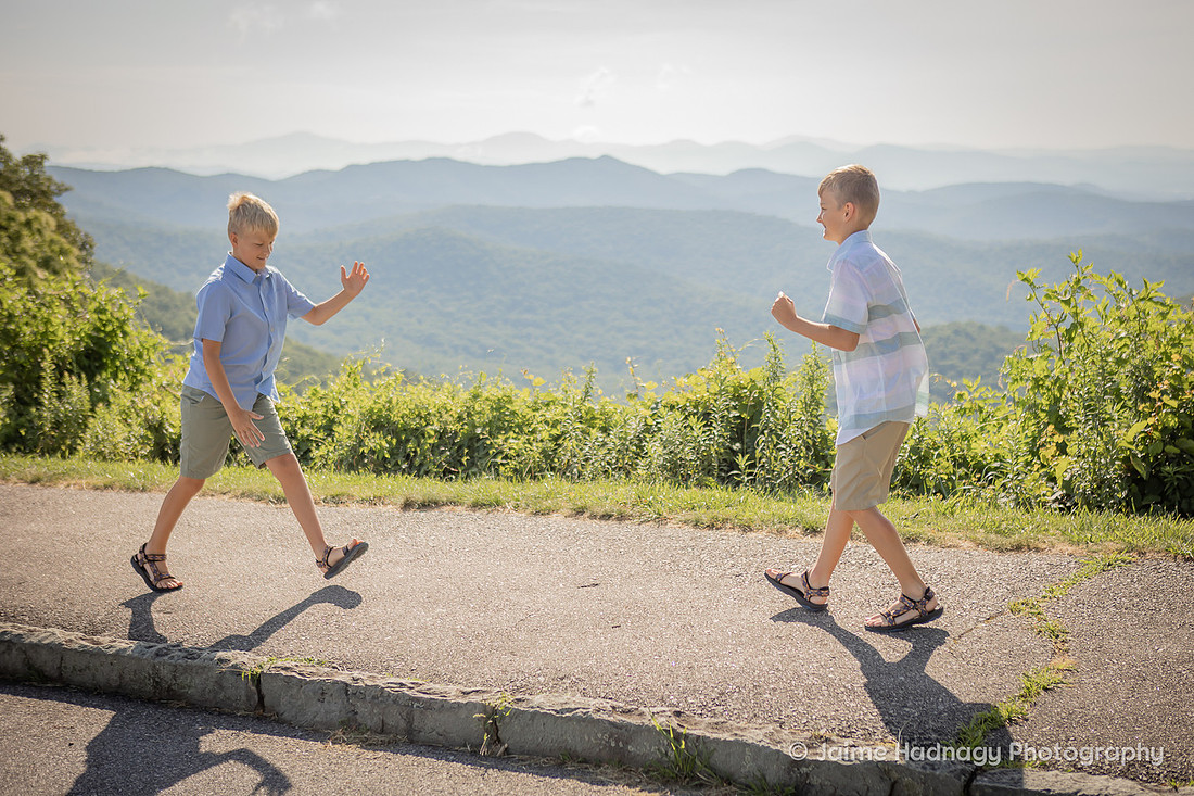 Asheville Family Photographer | Blue Ridge Parkway Overlook Photoshoot