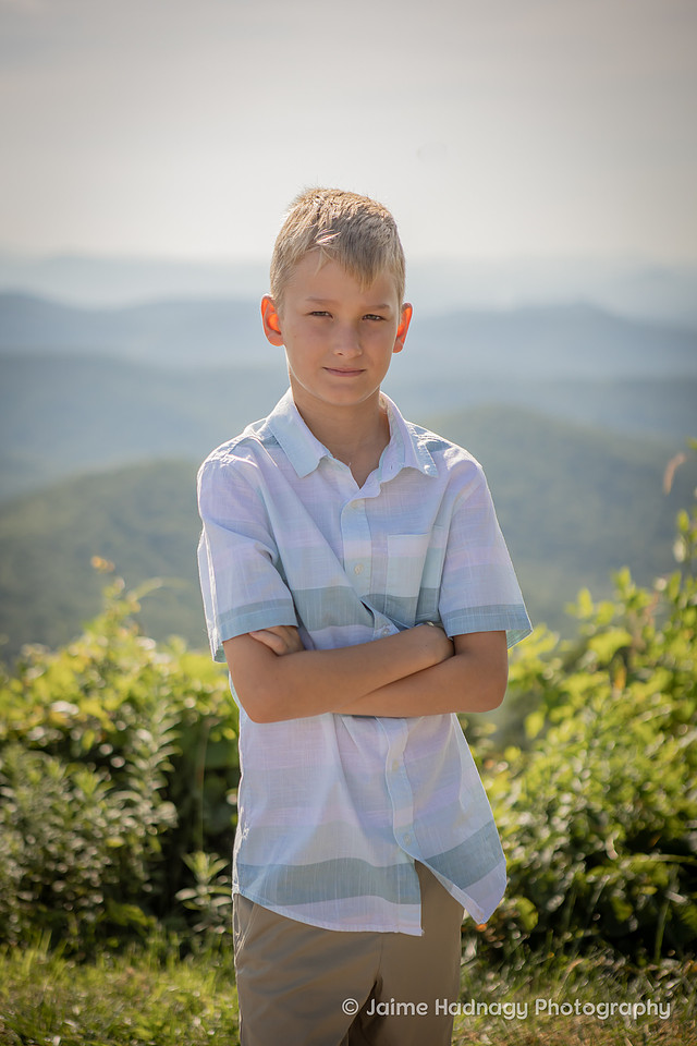 Asheville Vacation Family Photos in the Mountains on the Blue Ridge Parkway