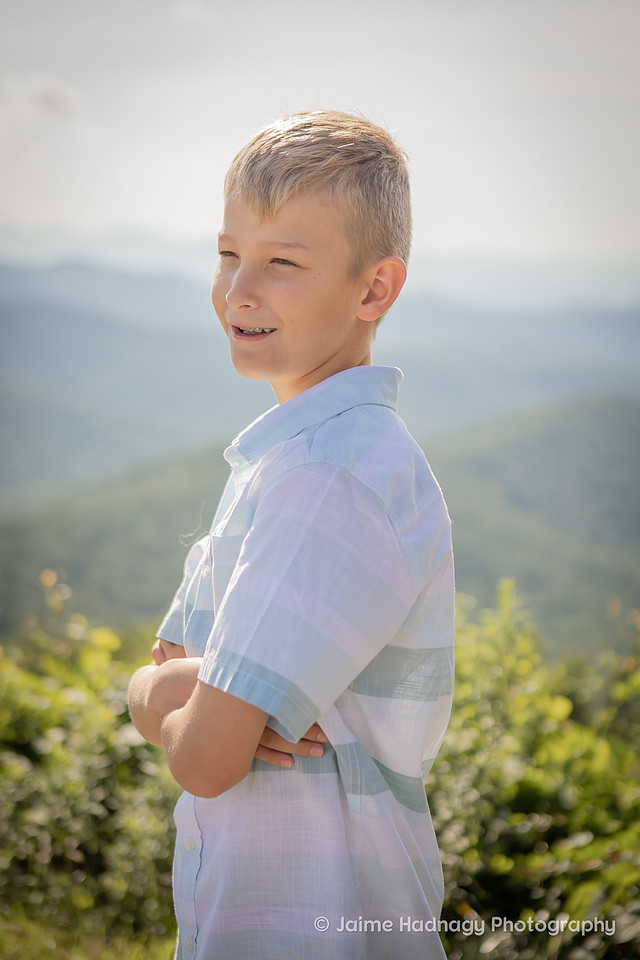 Asheville Vacation Family Photos in the Mountains on the Blue Ridge Parkway