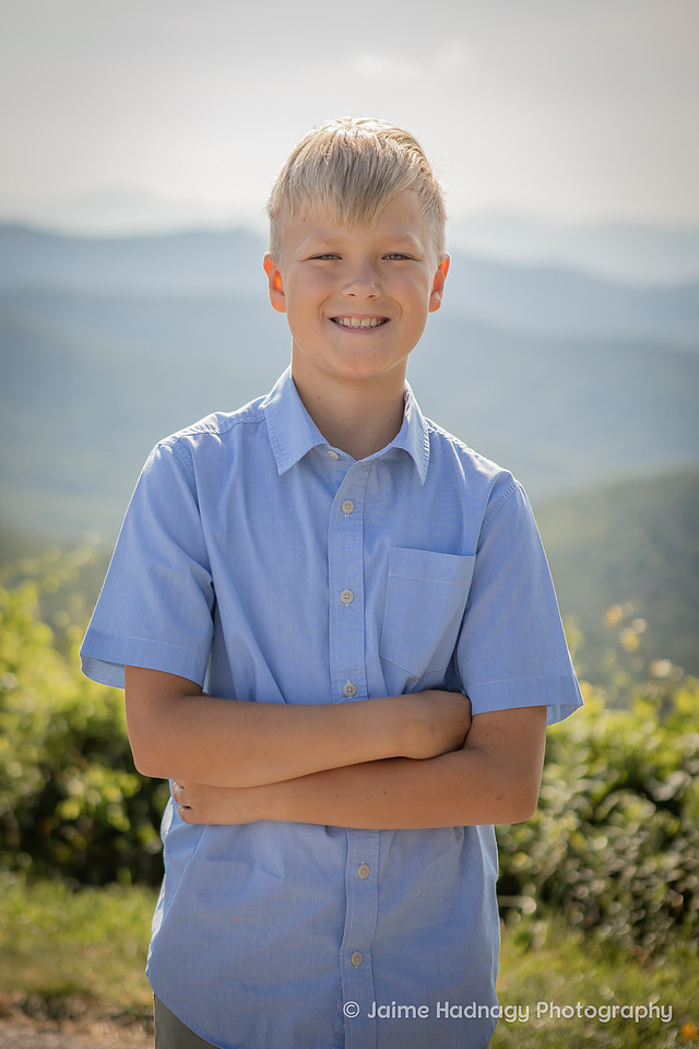 Asheville Vacation Family Photos in the Mountains on the Blue Ridge Parkway