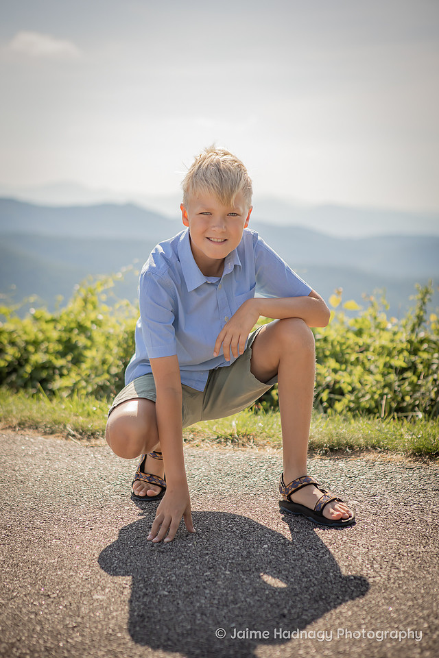 Asheville Vacation Family Photos in the Mountains on the Blue Ridge Parkway