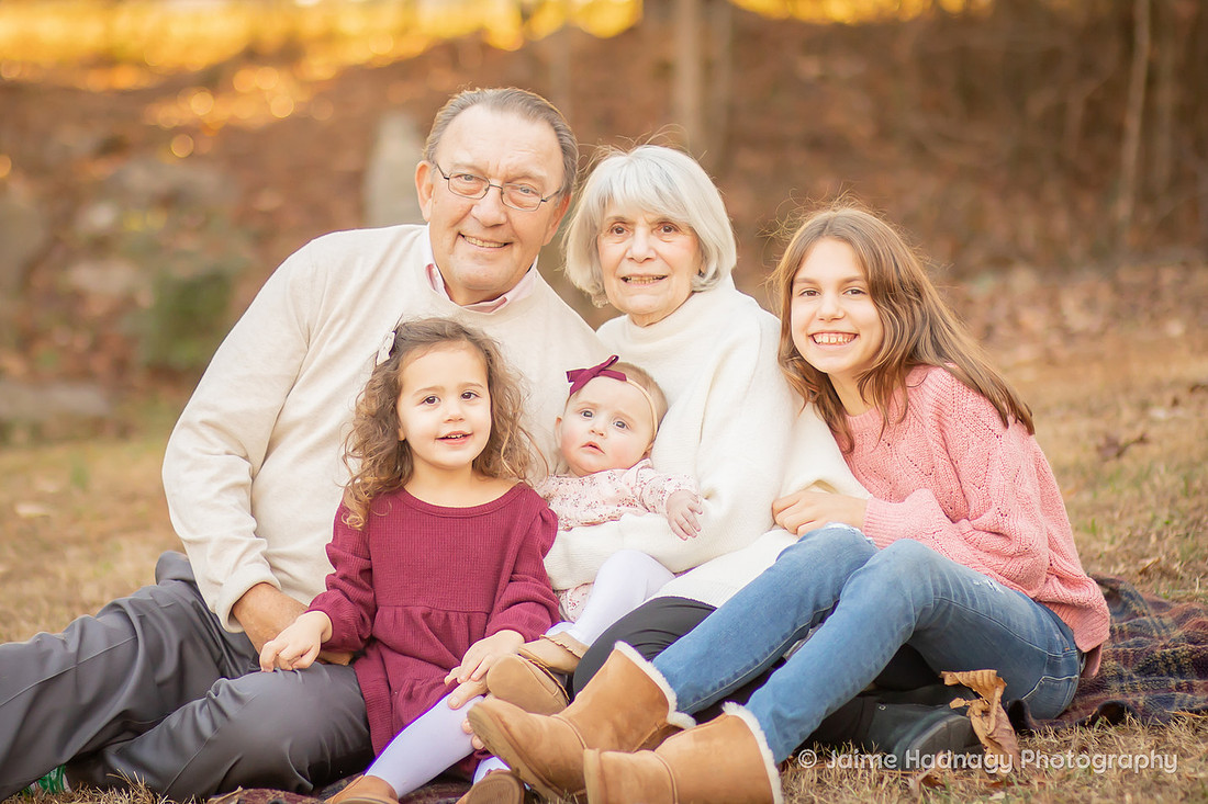 Extended Family Photo Session With Grandparents and Grandkids | Asheville Photographer