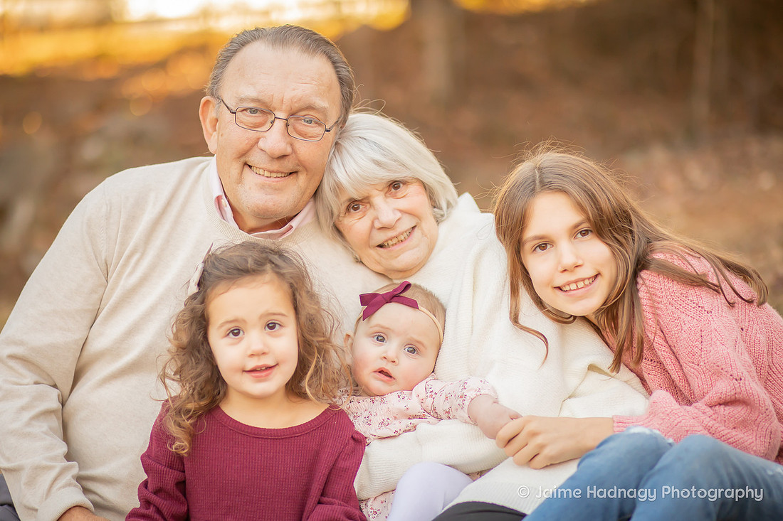 Extended Family Photo Session With Grandparents and Grandkids | Asheville Photographer
