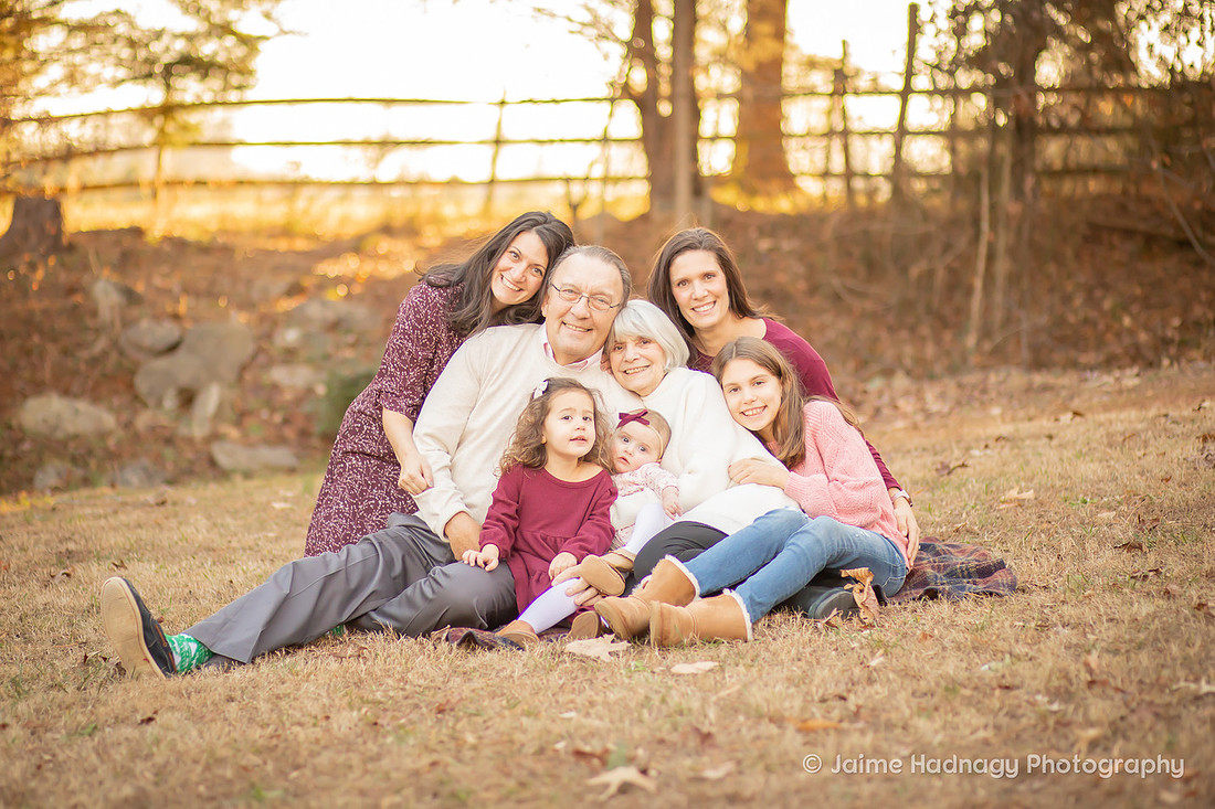 Extended Family Photo Session With Grandparents and Grandkids | Asheville Photographer