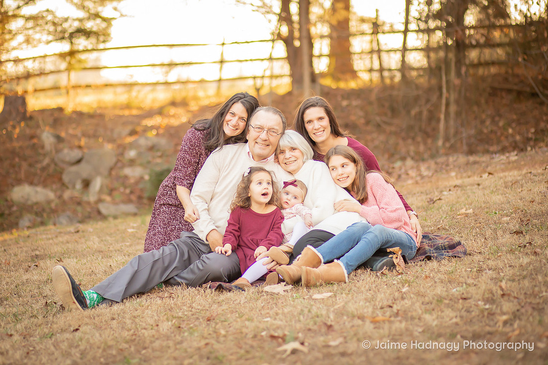 Extended Family Photo Session With Grandparents and Grandkids | Asheville Photographer