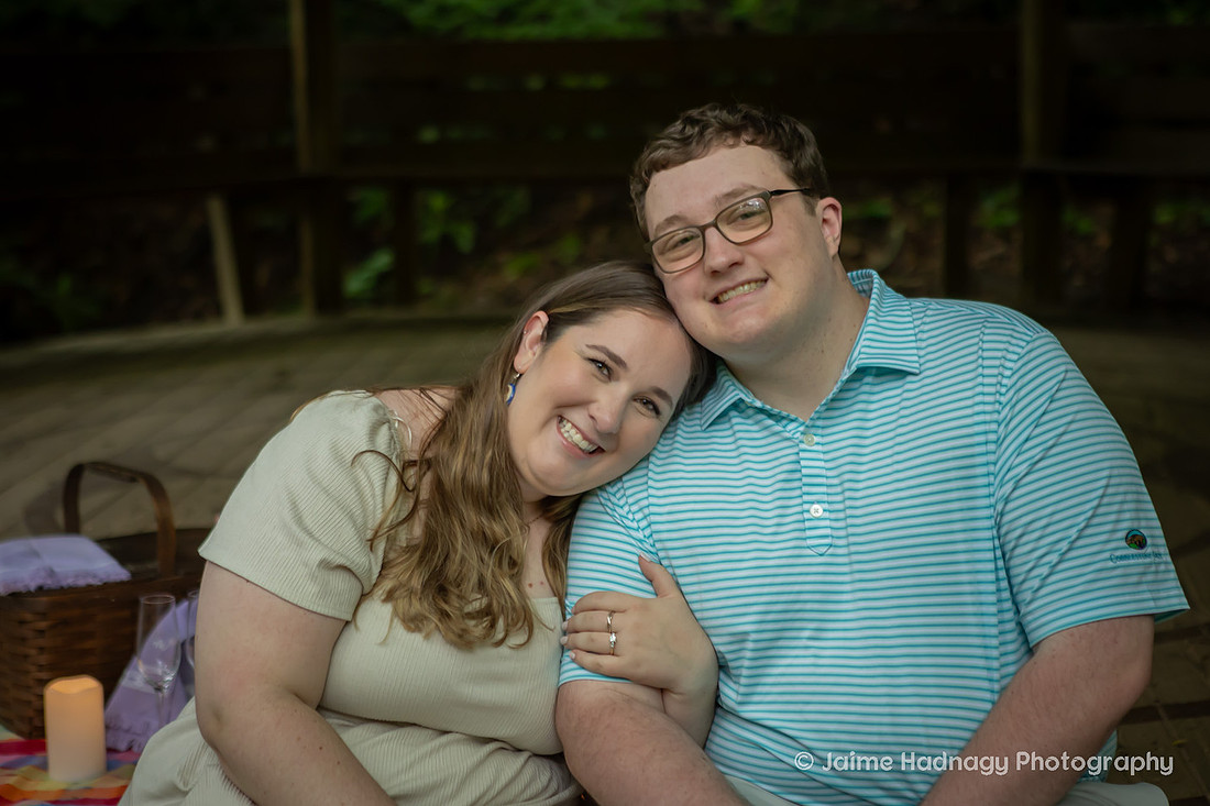 Proposal Photography at a Gazebo in the Forest | Black Mountain NC Photographer