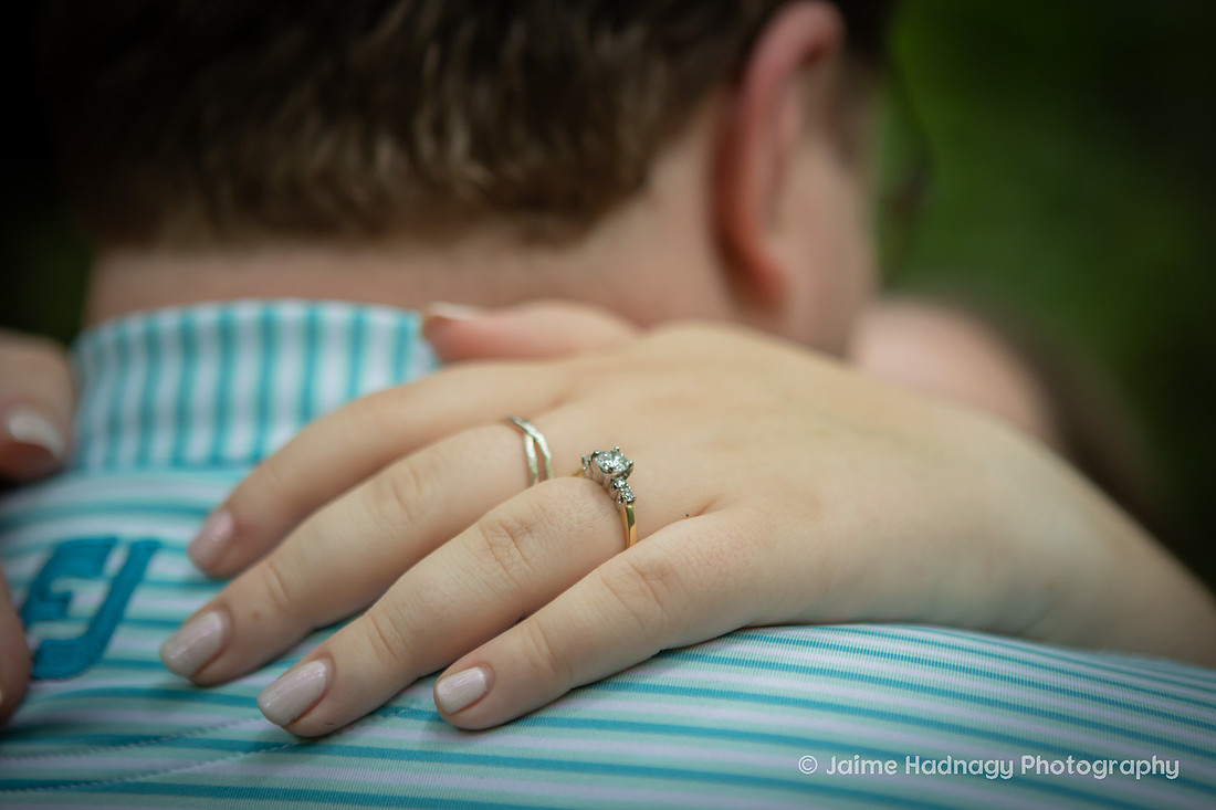 Proposal Photography at a Gazebo in the Forest | Black Mountain NC Photographer