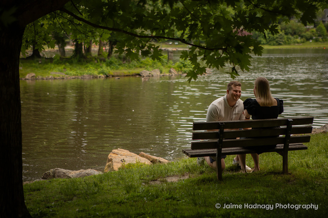 Proposal at Lake Tomahawk in Black Mountain NC | Engagement Photographer