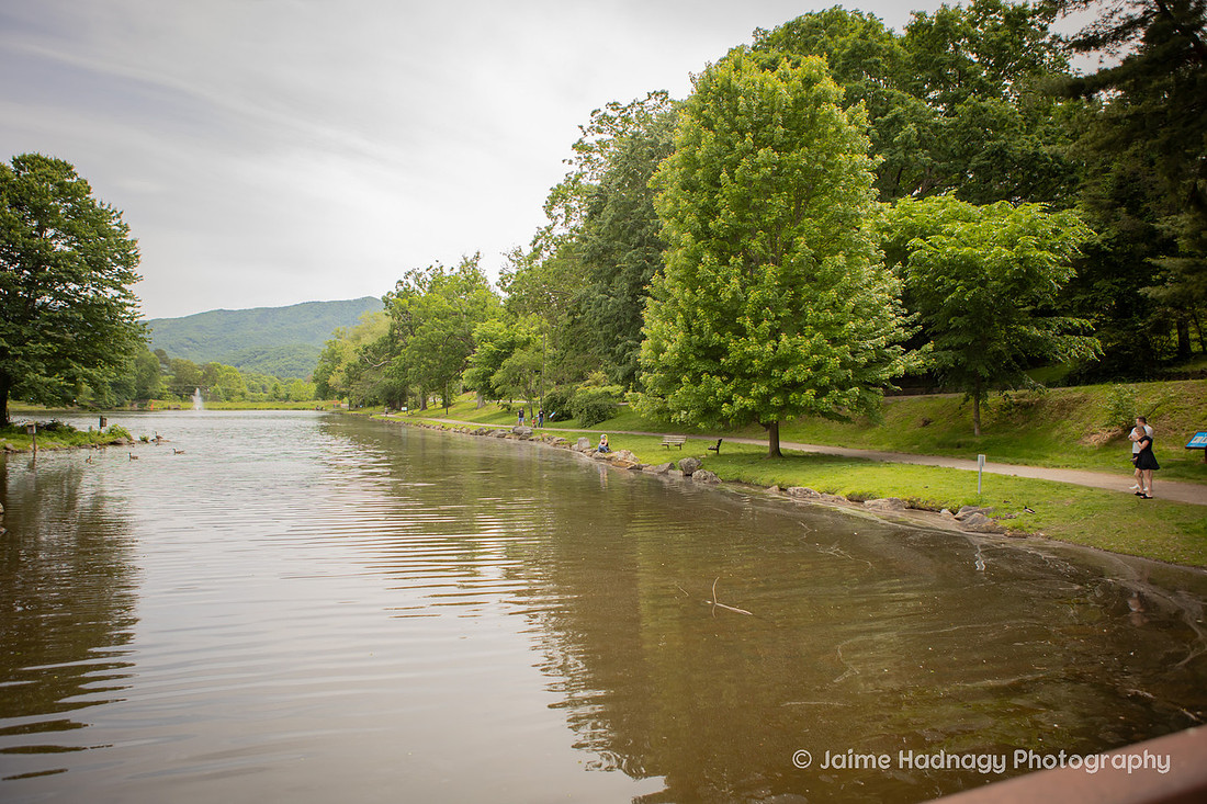 Proposal at Lake Tomahawk in Black Mountain NC | Engagement Photographer