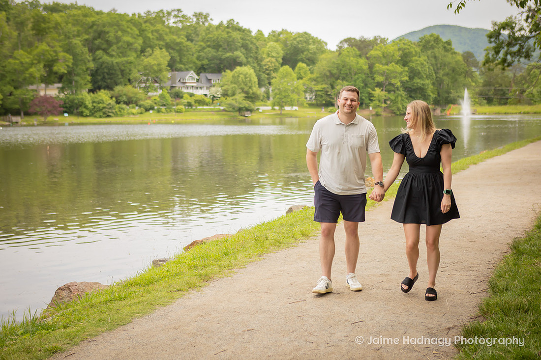 Engagement Photography at Lake Tomahawk In Black Mountain NC 