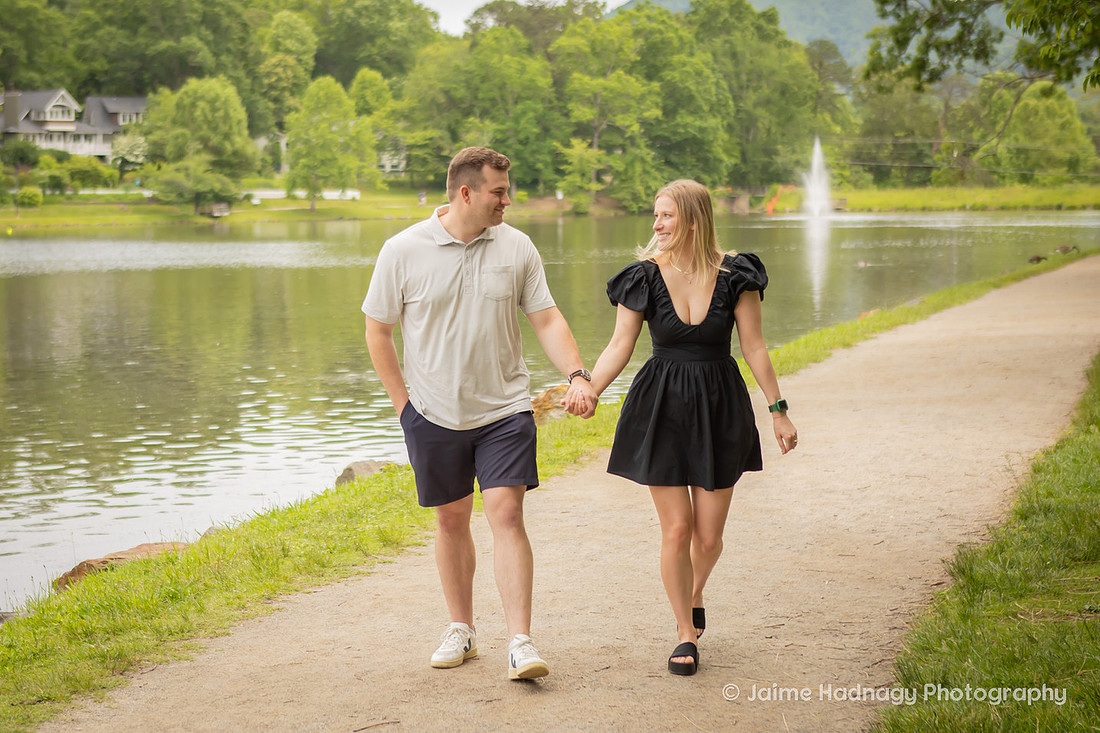 Engagement Photography at Lake Tomahawk In Black Mountain NC 
