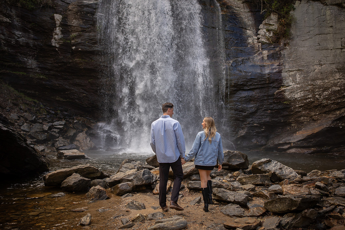 Looking Glass Falls Engagement Session