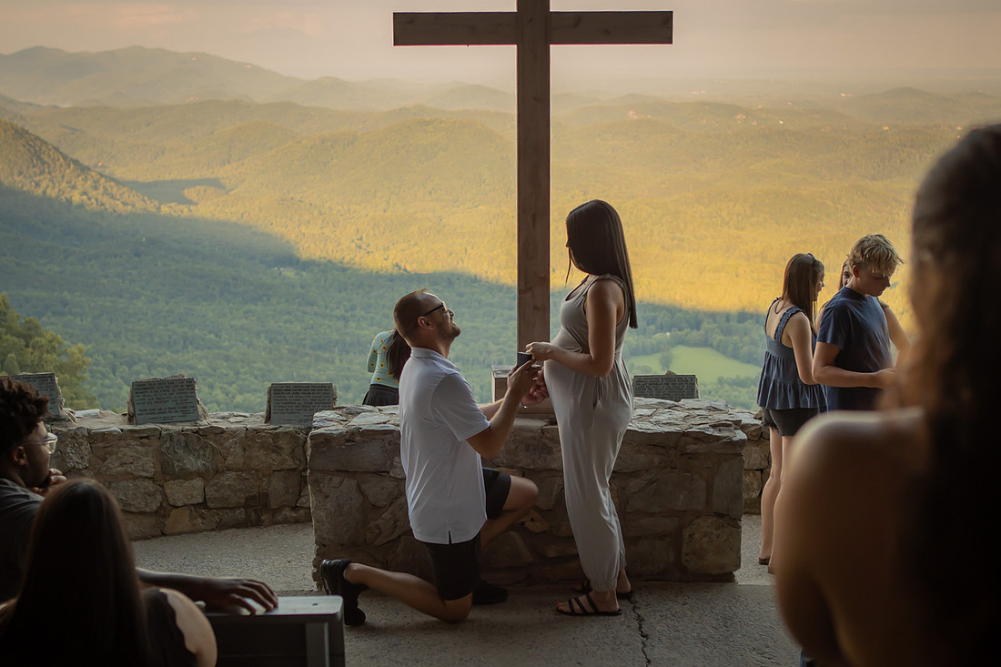 Proposing to Girlfriend at Pretty Place aka Fred Simms Chapel