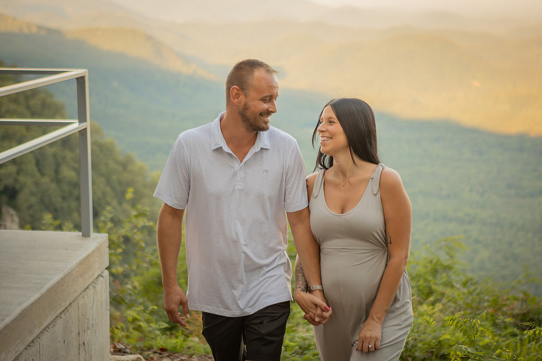 Engagement Photos at Pretty Place | Asheville Proposal Photographer