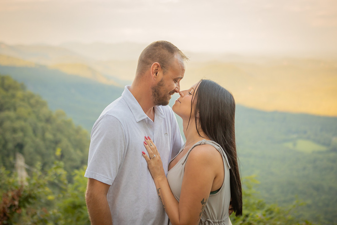 Engagement Photos at Pretty Place | Asheville Proposal Photographer