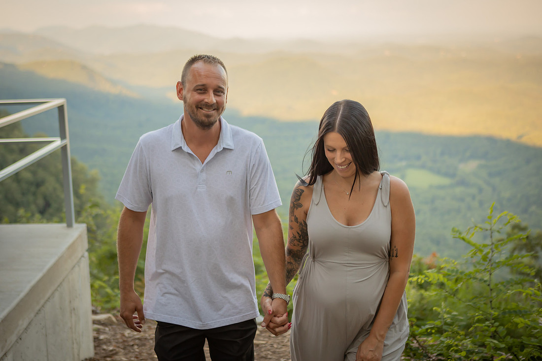 Engagement Photos at Pretty Place | Asheville Proposal Photographer
