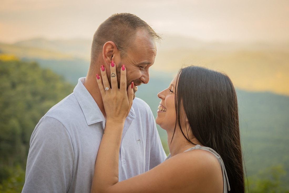 Engagement Photos at Pretty Place | Asheville Proposal Photographer