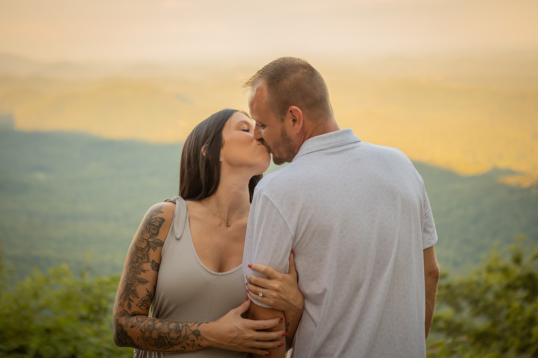 Engagement Photos at Pretty Place | Asheville Proposal Photographer