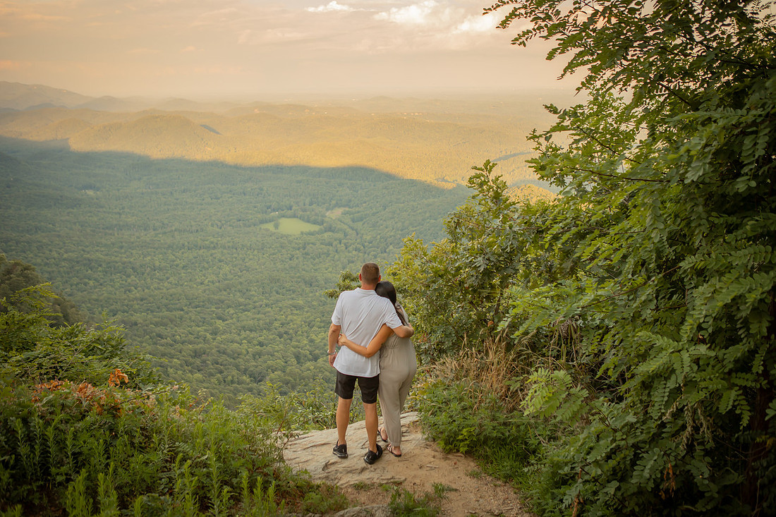 Engagement Photos at Pretty Place | Asheville Proposal Photographer