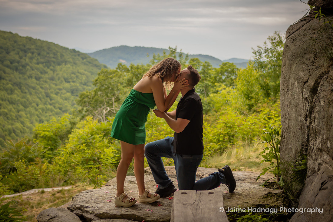 AirBNB Tiny House Cave Proposal | Asheville Couples Photographer