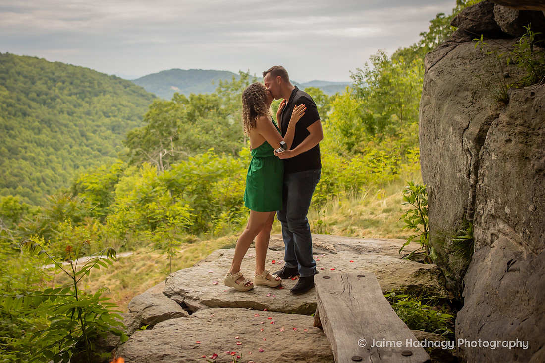 AirBNB Tiny House Cave Proposal | Asheville Couples Photographer