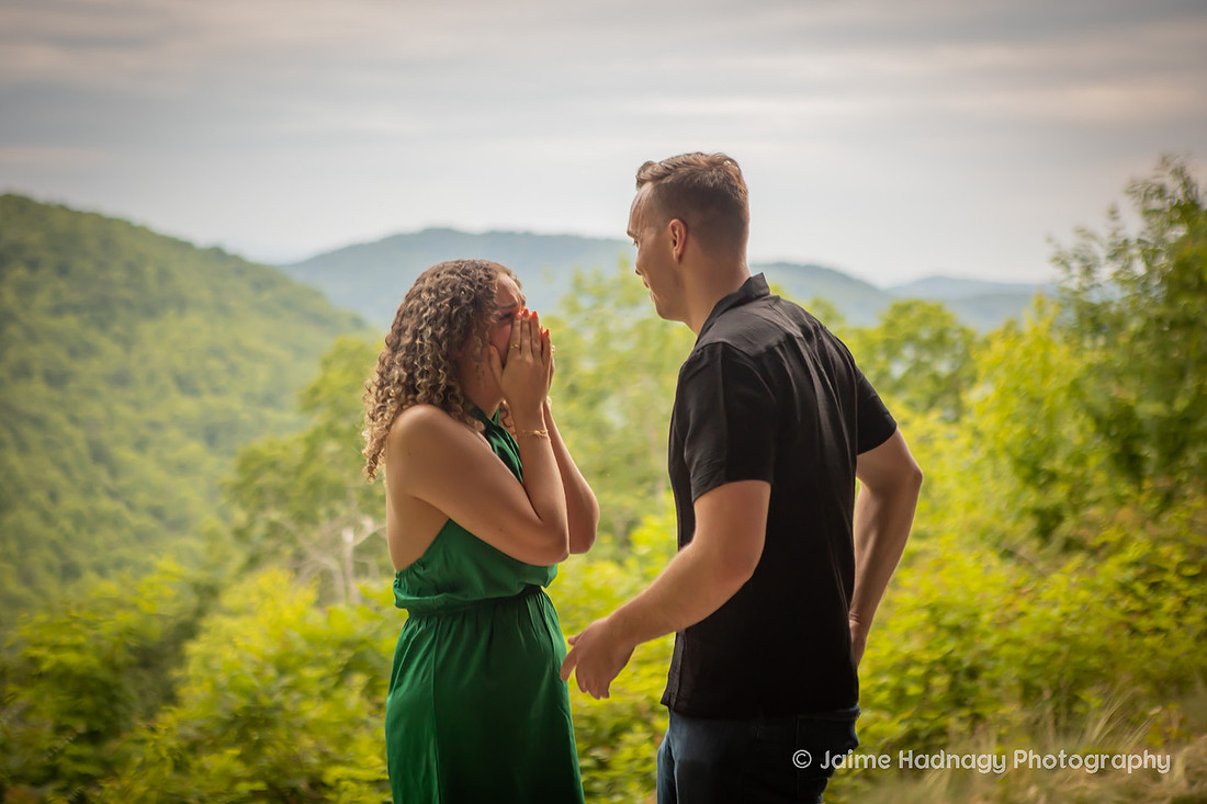 AirBNB Tiny House Cave Proposal | Asheville Couples Photographer