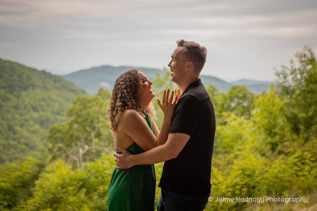 AirBNB Tiny House Cave Proposal | Asheville Couples Photographer