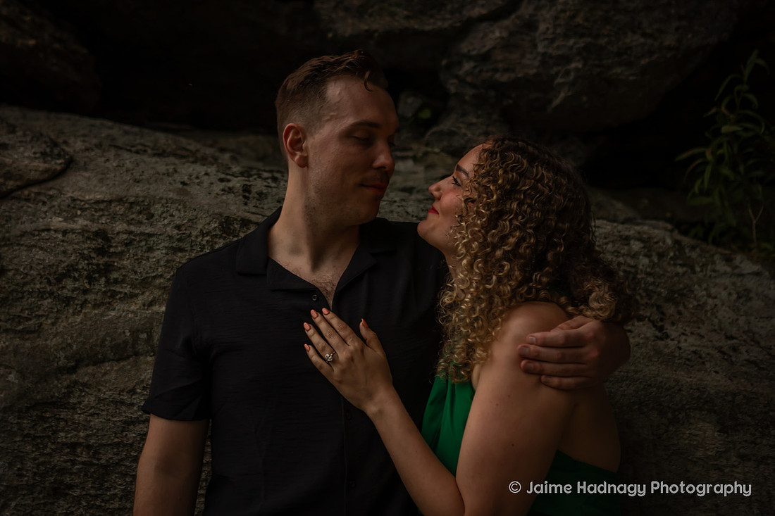 Raven Rock TIny House Proposal Photographer | Hendersonville Engagement 