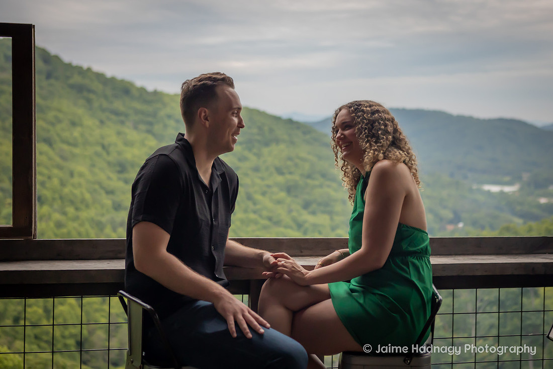 Raven Rock TIny House Proposal Photographer | Hendersonville Engagement 