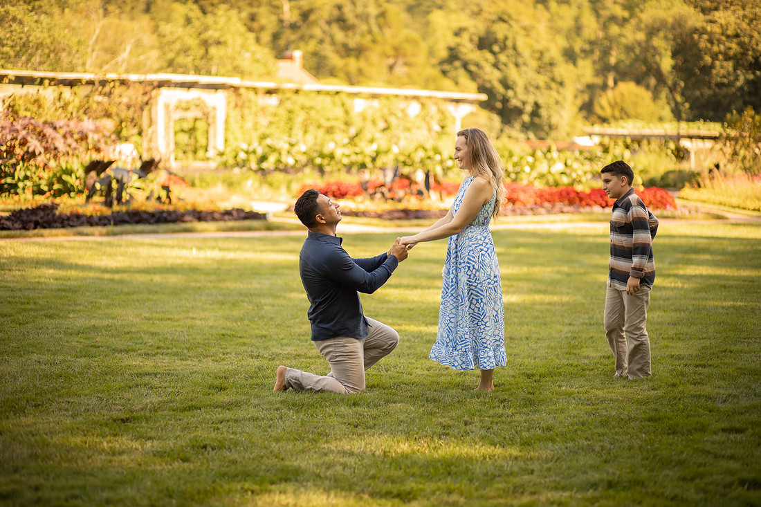 Proposal in the Walled Gardens at the Biltmore Estate | Asheville Engagement Photographer