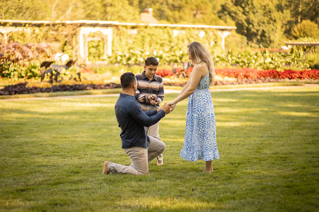 Proposal in the Walled Gardens at the Biltmore Estate | Asheville Engagement Photographer
