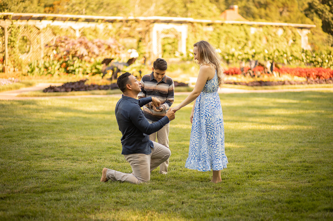 Proposal in the Walled Gardens at the Biltmore Estate | Asheville Engagement Photographer
