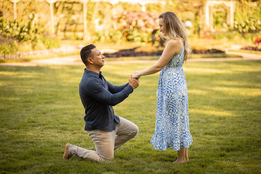 Proposal in the Walled Gardens at the Biltmore Estate | Asheville Engagement Photographer