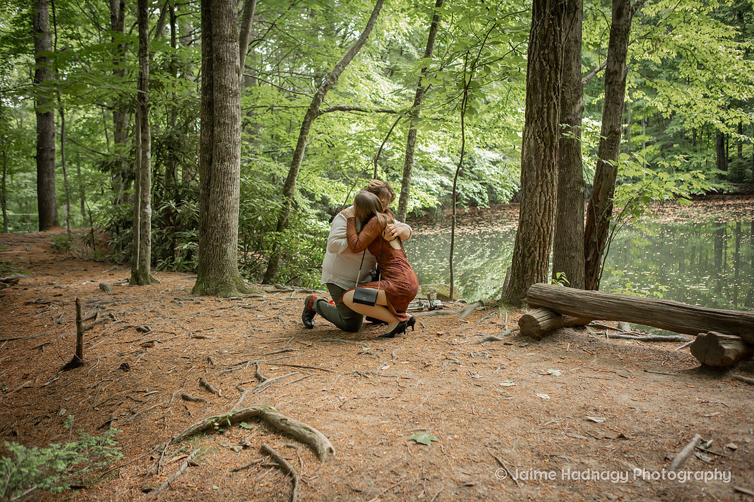 Forest Proposal in Montreat Black Mountain NC | Engagement Photographer