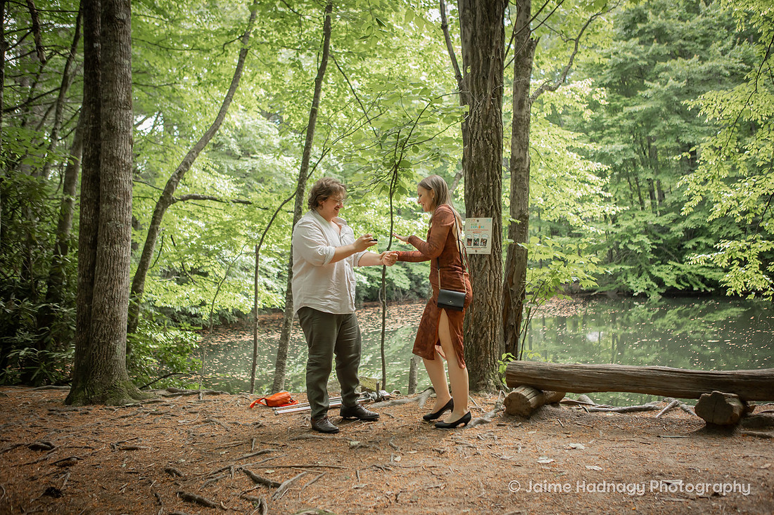 Forest Proposal in Montreat Black Mountain NC | Engagement Photographer