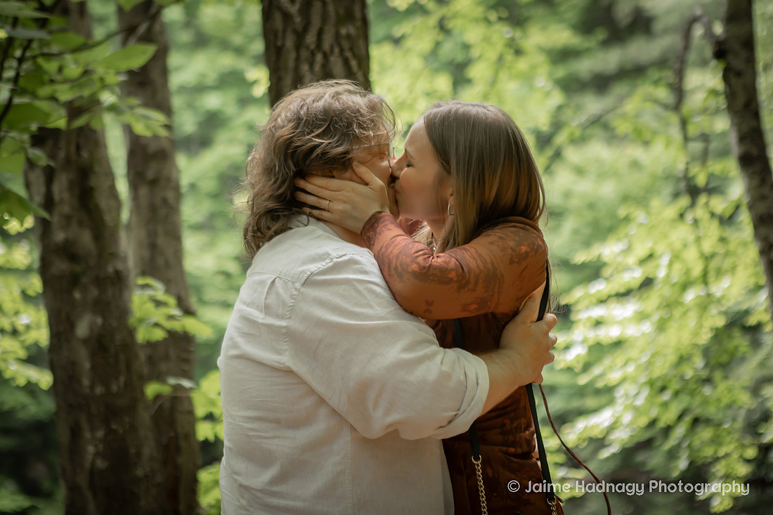 Double Surprise Proposal in the Forest | Asheville Engagement Photographer