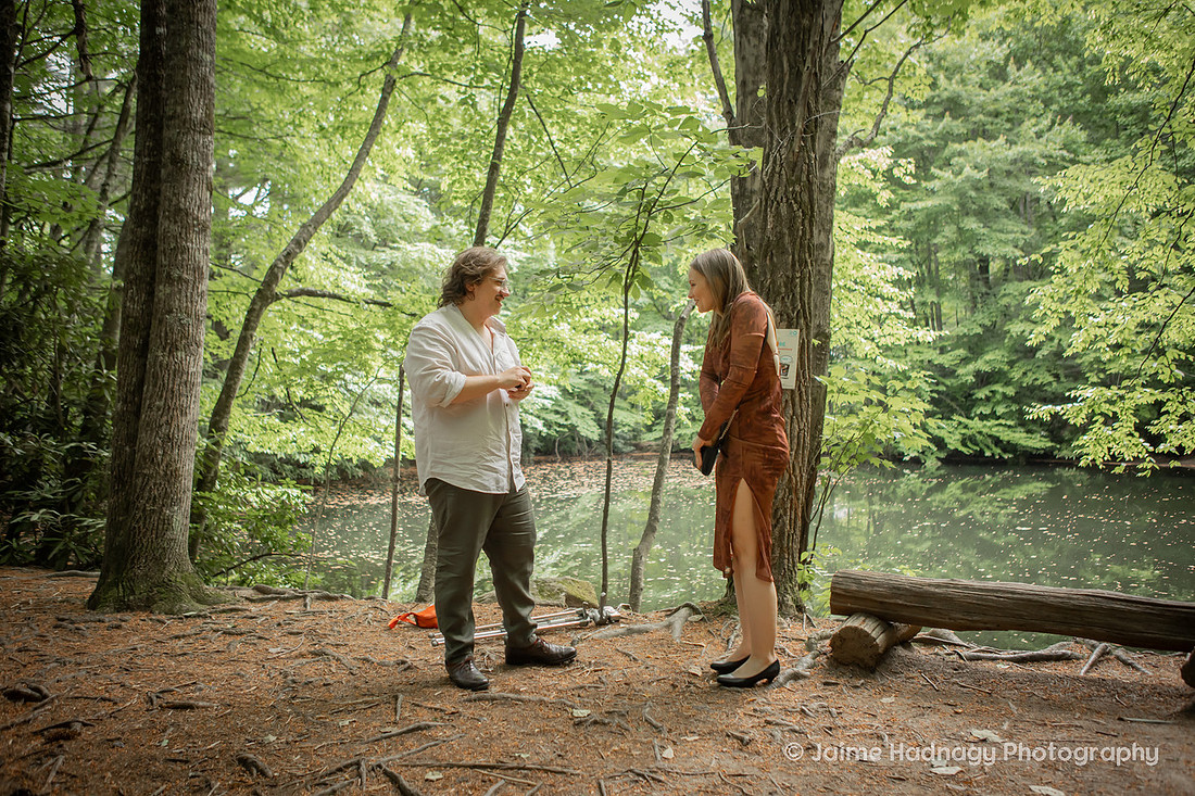 Forest Proposal in Montreat Black Mountain NC | Engagement Photographer