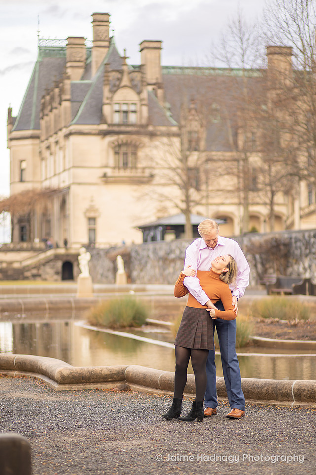 Asheville Engagement Photos at Biltmore House
