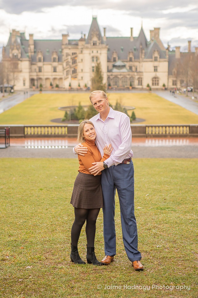 Asheville Engagement Photos at Biltmore House
