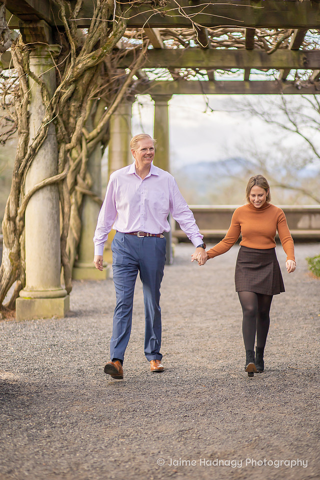 Couples photos in Asheville at The Biltmore House | Engagement Photographer