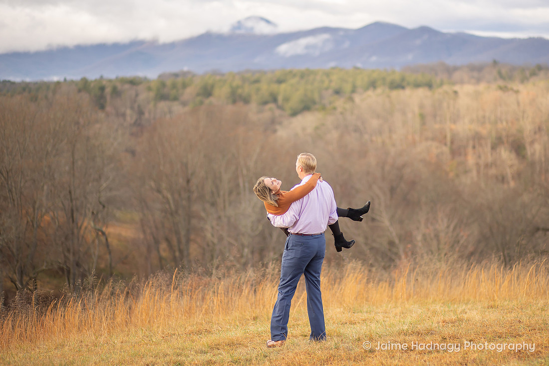 Couples photos in Asheville at The Biltmore House | Engagement Photographer