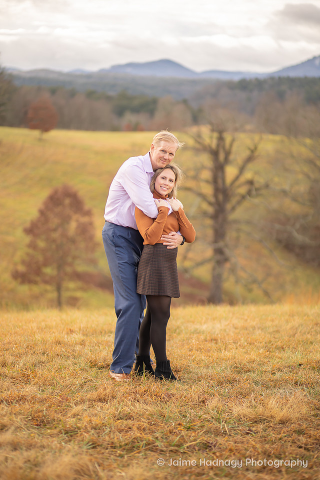 Engagement Photo in the mountains | Asheville Photographer