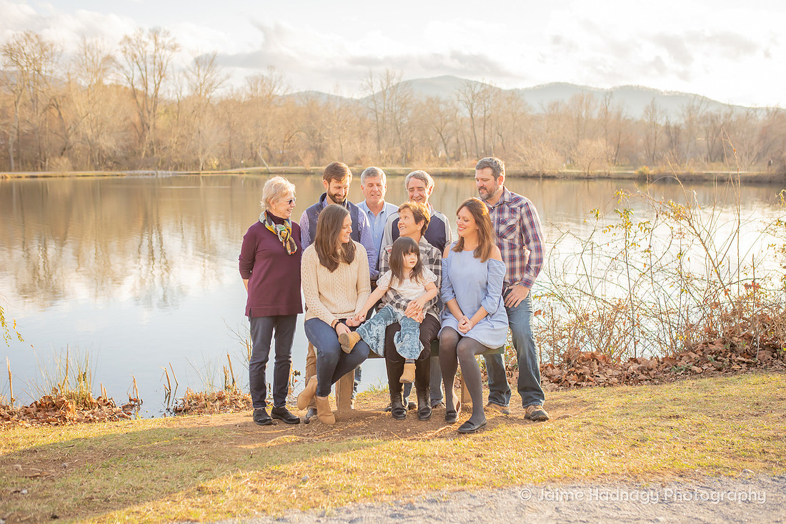 Extended Family Photos in the Park | Asheville Photographer