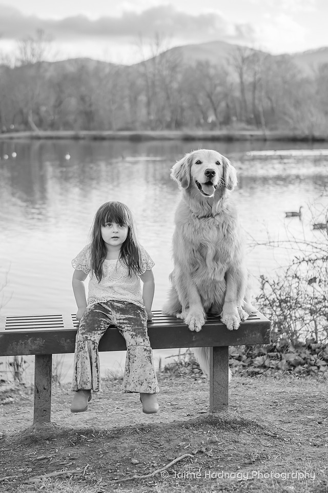 Outdoor Family Photography at Owen Park In Asheville with Dog