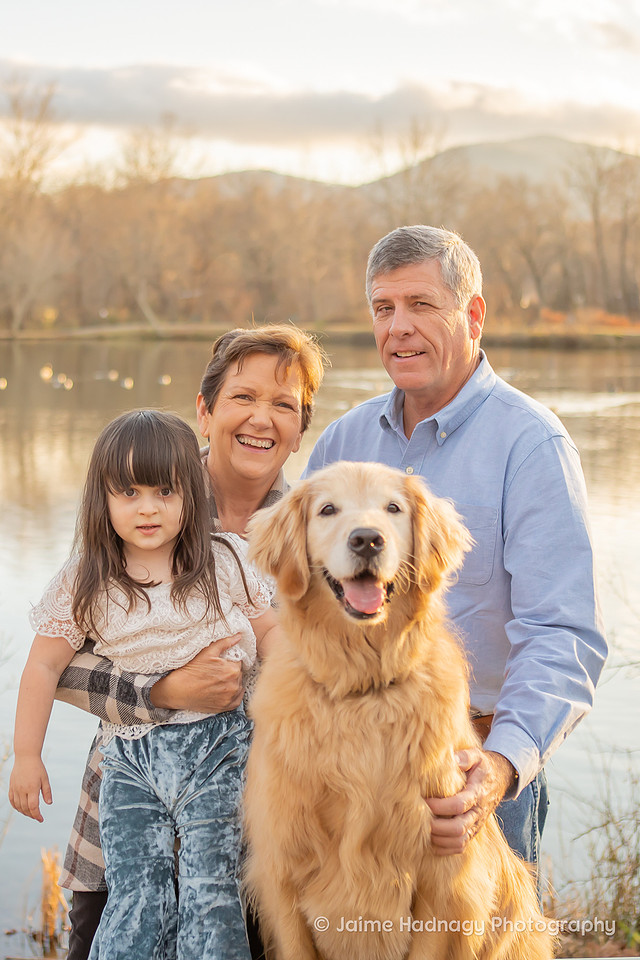 Outdoor Family Photography at Owen Park In Asheville with Dog